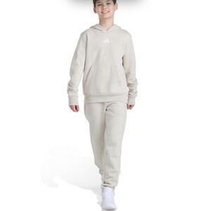 Adidas Youth Hoodie Natural Color Size Medium (10-12 Years) NEW WITH TAGS